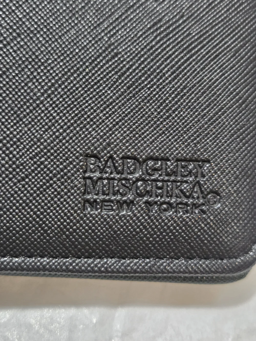 Badgley Mischka New York black bifold wallet